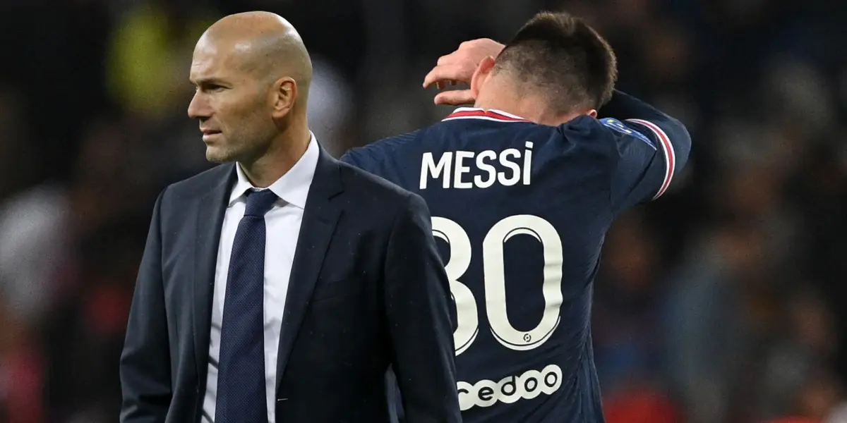 Zinedine y Lionel tuvieron una charla distendida este jueves en Estados Unidos.