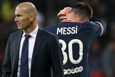 Zinedine y Lionel tuvieron una charla distendida este jueves en Estados Unidos.