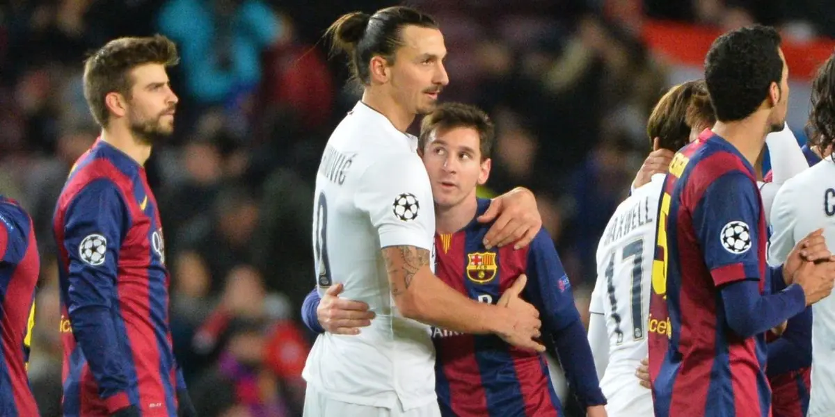 Zlatan tiene fama de egocéntrico, pero cada vez que tienen que hablar de la Pulga se quita ese papel.