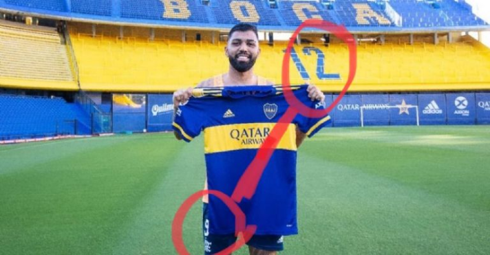 El mensaje oculto de Gabriel Barbosa a River Plate luego de recibir su camiseta de Boca Juniors