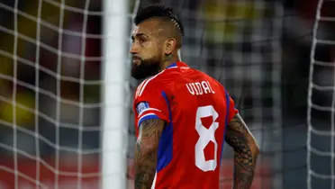 Arturo Vidal jugando en Chile.