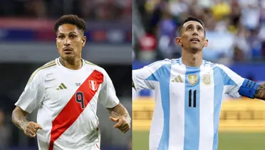 Paolo Guerrero y Di María en sus selecciones.