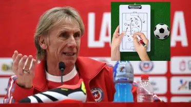 Ricardo Gareca en conferencia de prensa.